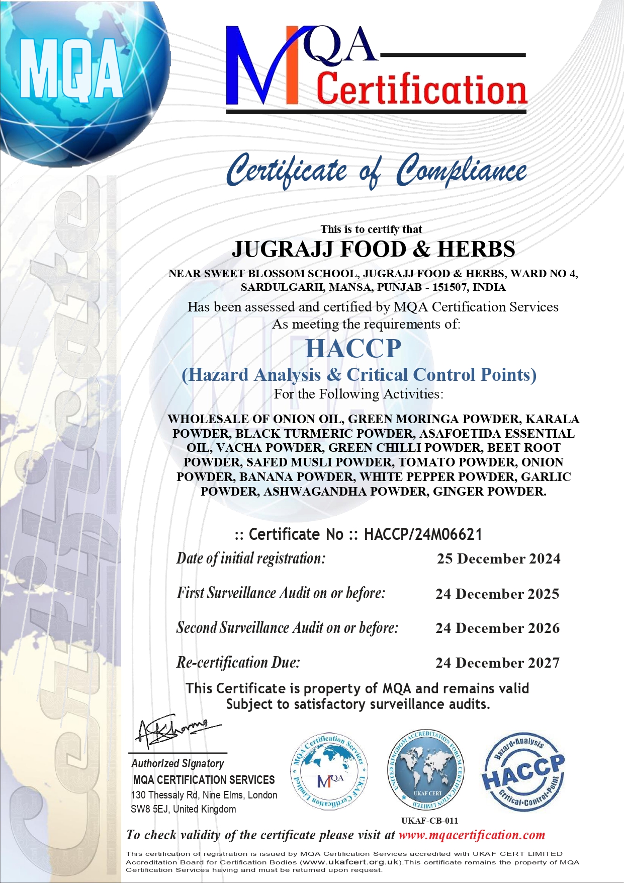 Certificate: HACCP JUGRAJJ FOOD & HERBS_page-0001.jpg